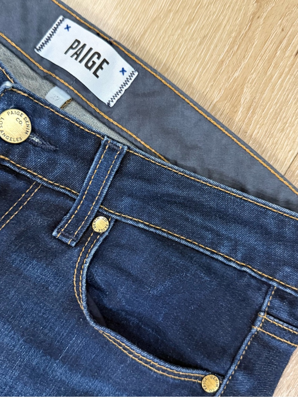 PAIGE Dark Indigo Skinny Jeans for Women - Picture 2 of 6